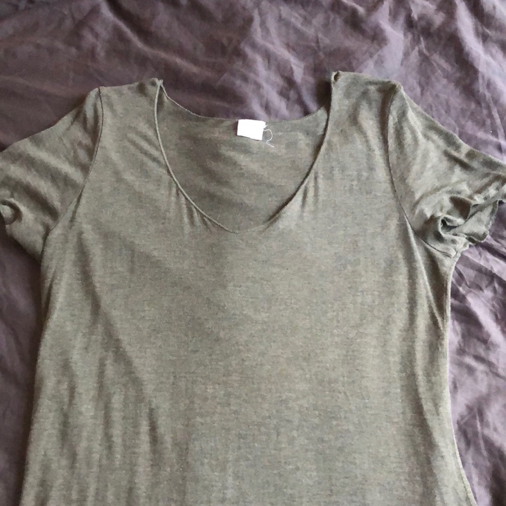 Olive green tee, never worn
